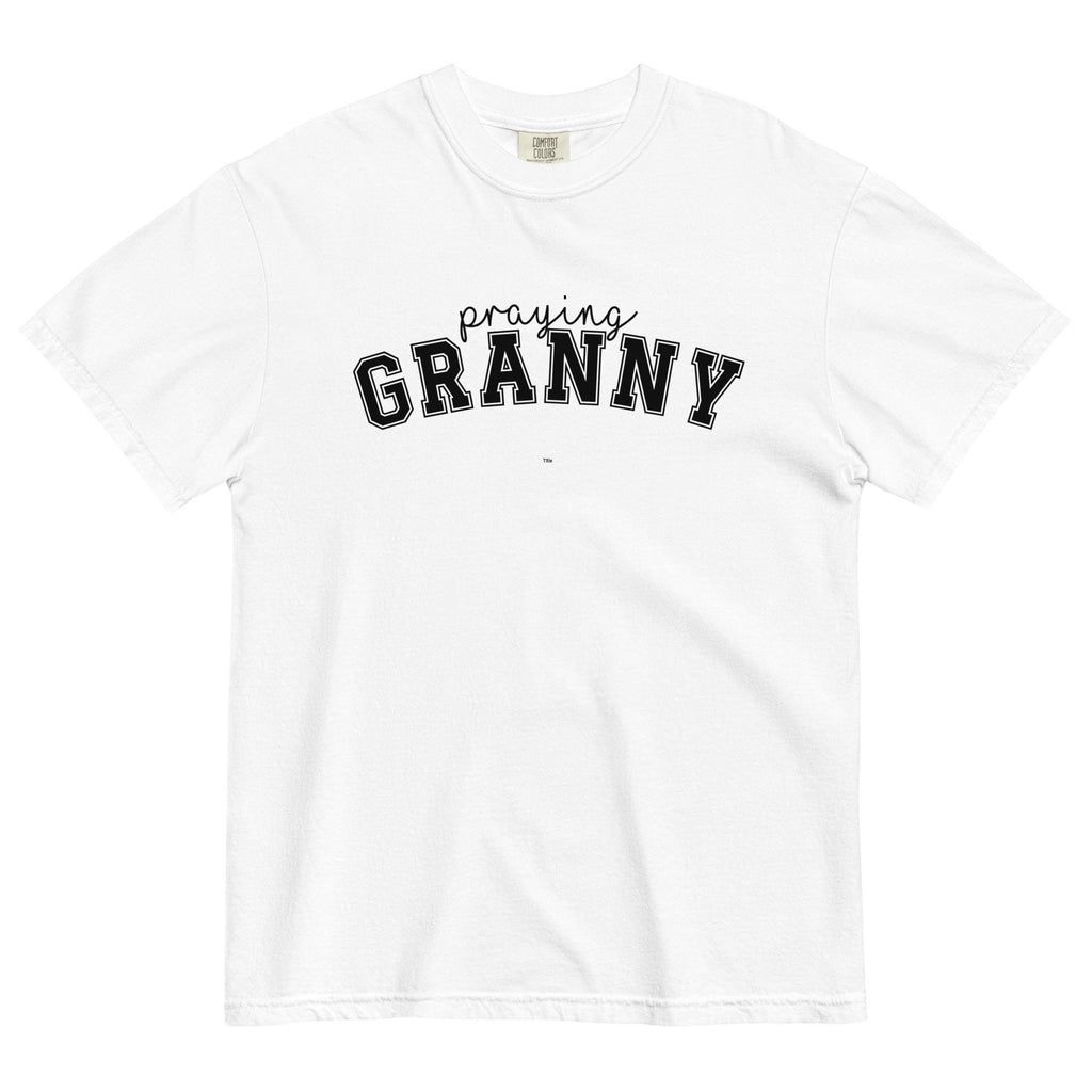 Praying Granny T-shirt - Comfort Colors Heavyweight Tee Granny Shirt