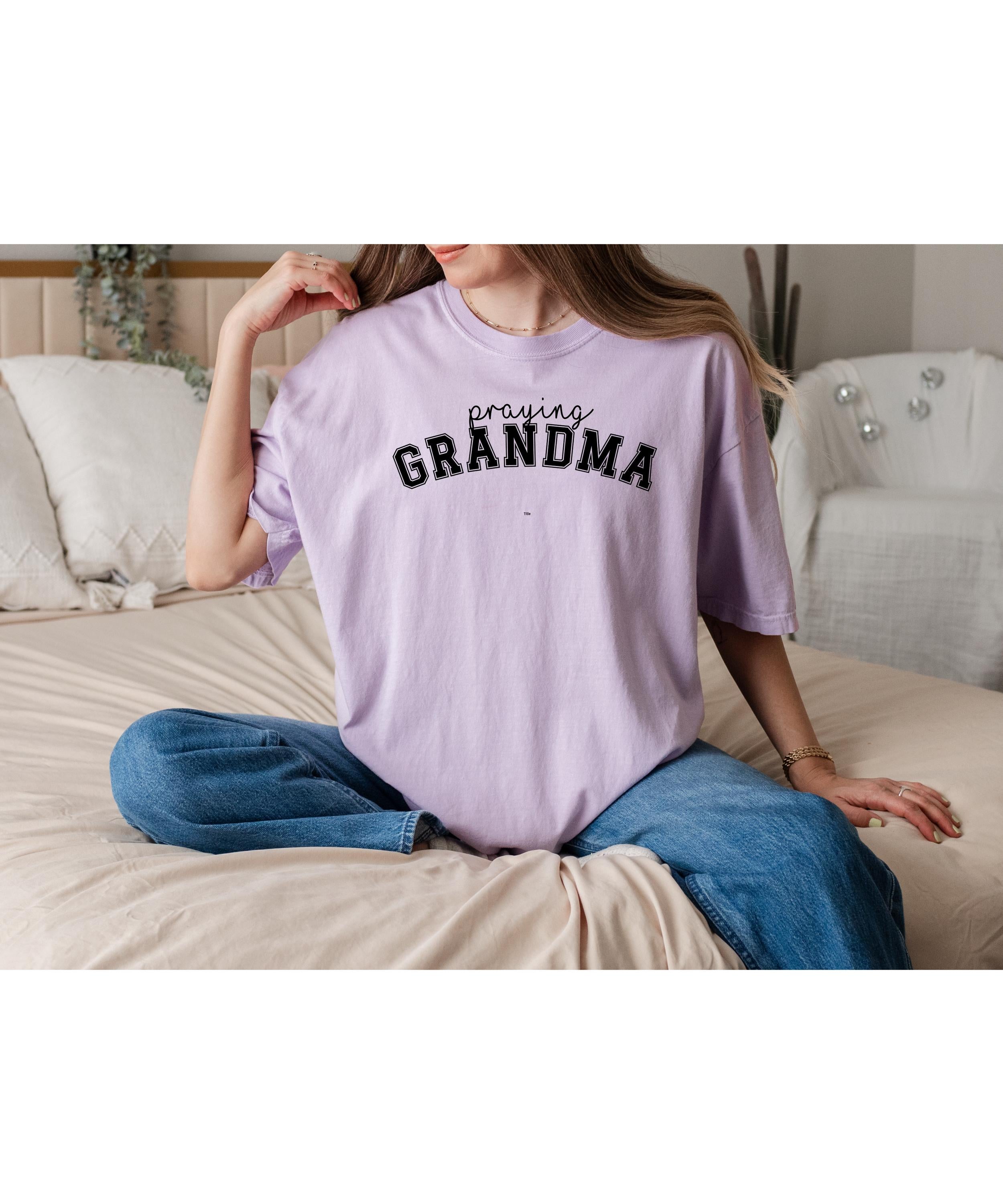Praying Grandma T-shirt - Comfort Colors Christian Gift