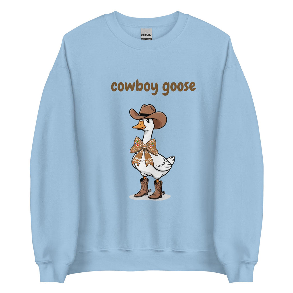 Funny Cowboy Goose Sweatshirt, Western cowboy Graphic Sweater