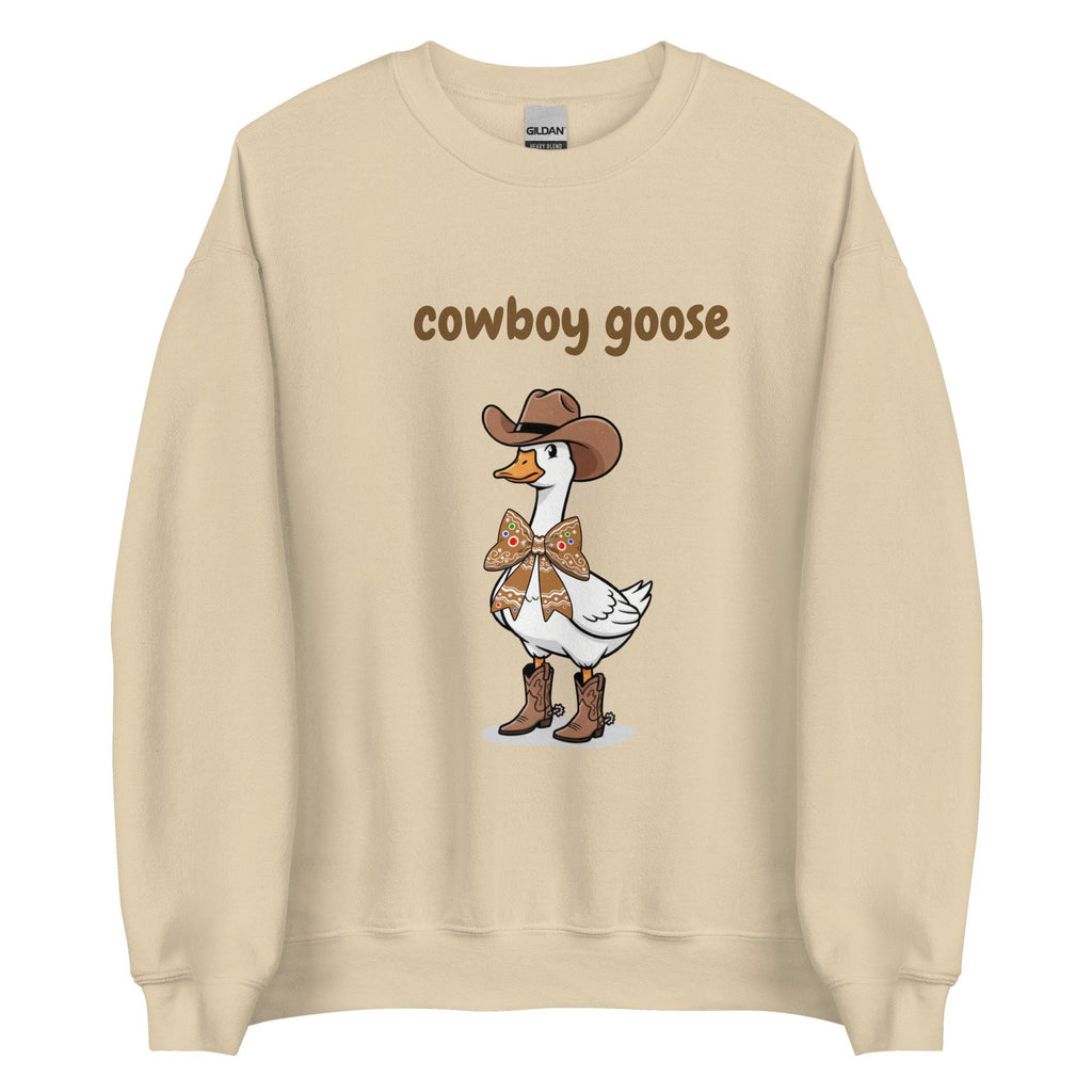 Funny Cowboy Goose Sweatshirt, Western cowboy Graphic Sweater