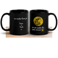 Best Friends Black Mug Personalized BFF gift Custom long distance friends mug
