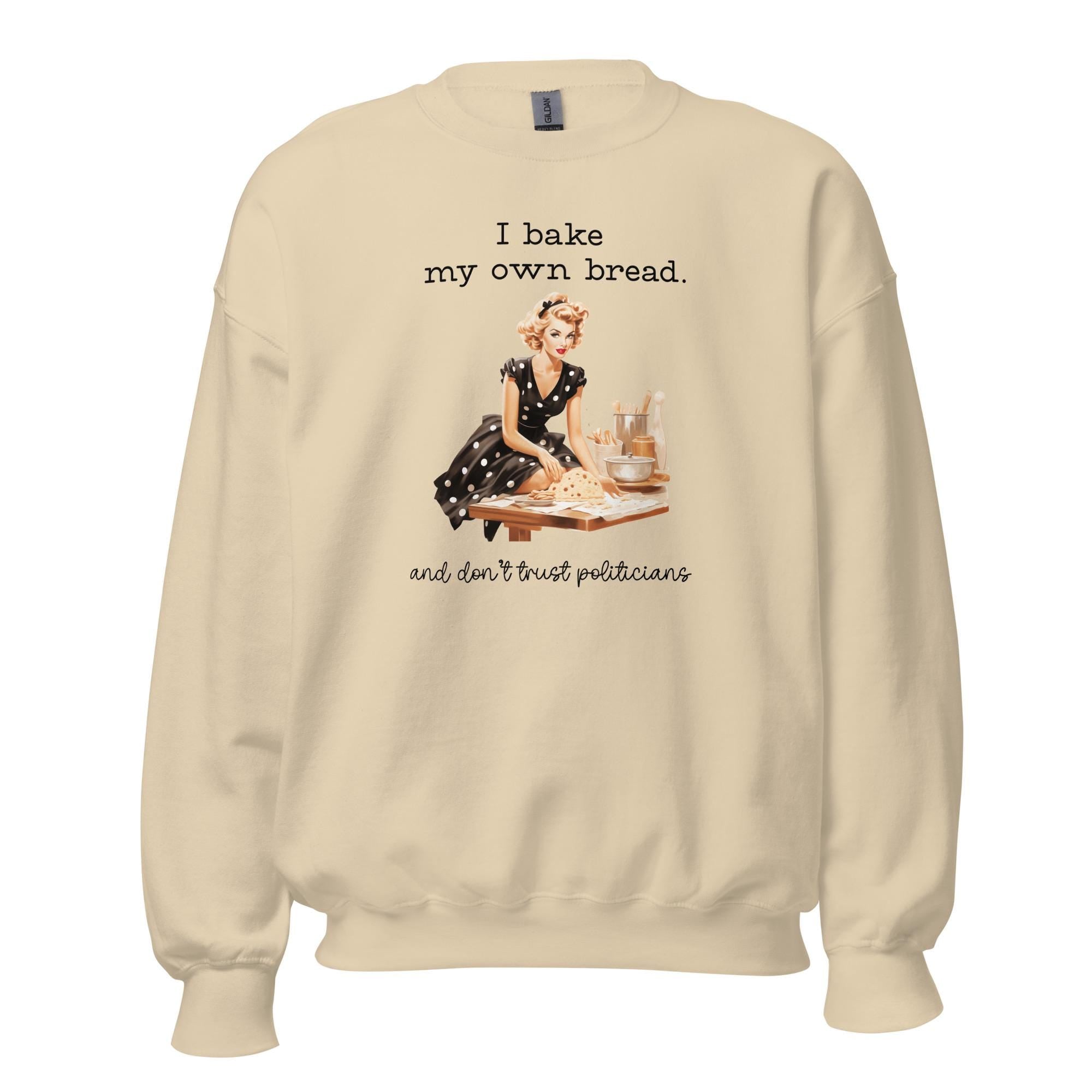 Retro Housewife Baker Sweatshirt: Funny Sarcastic 50s Woman