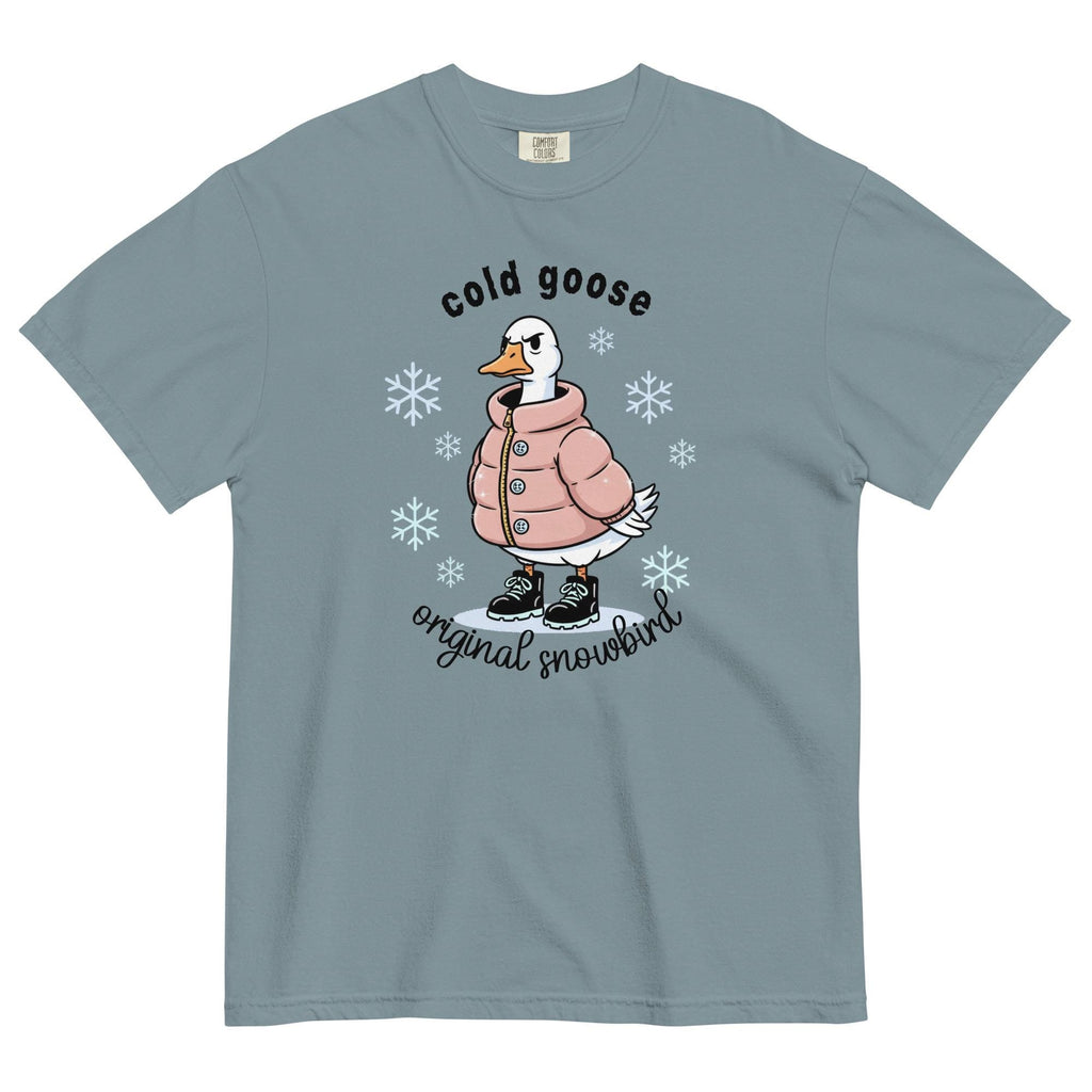 Funny Winter goose shirt Comfort Colors funny goose t-shirt gift for snowbirds Unisex garment-dyed heavyweight t-shirt