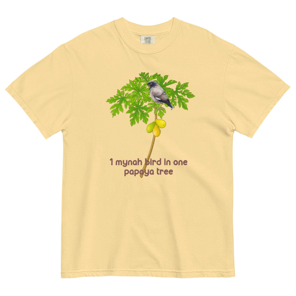 Hawaii 12 Days of Christmas Shirt, Mynah Bird Papaya Tree Comfort Colors Tee