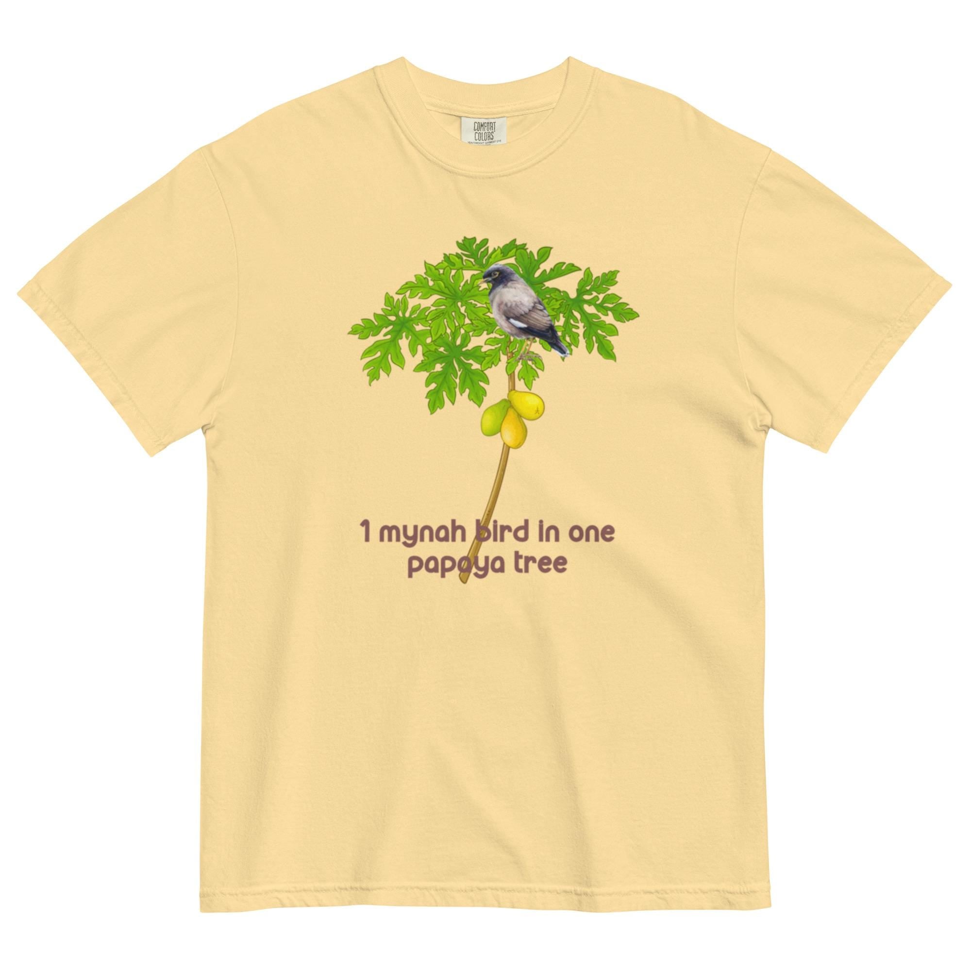 Hawaii 12 Days of Christmas Shirt, Mynah Bird Papaya Tree Comfort Colors Tee
