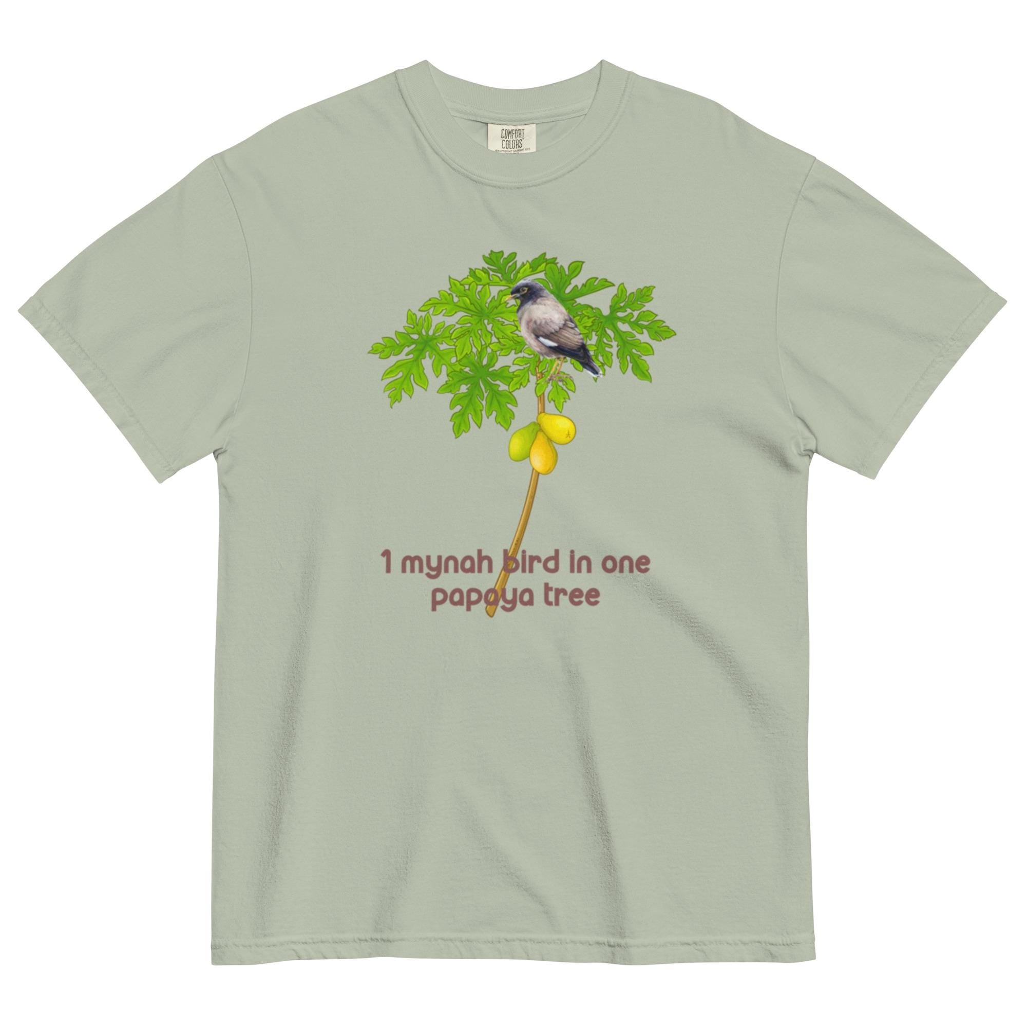 Hawaii 12 Days of Christmas Shirt, Mynah Bird Papaya Tree Comfort Colors Tee
