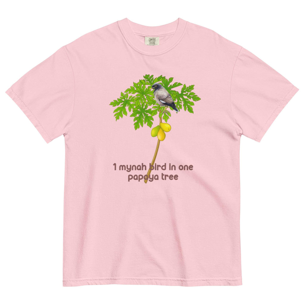 Hawaii 12 Days of Christmas Shirt, Mynah Bird Papaya Tree Comfort Colors Tee