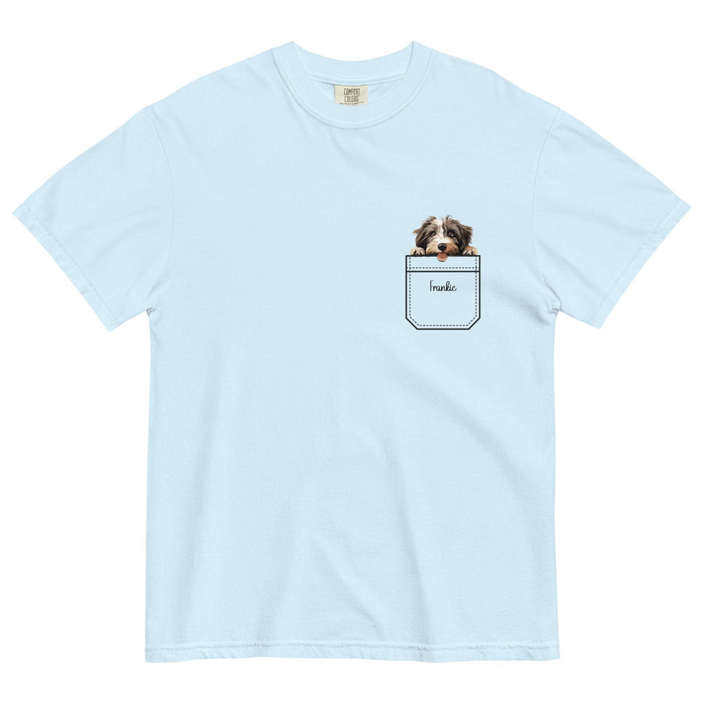 Tibetan Terrier Comfort Colors T-shirt faux pocket puppy Unisex garment-dyed heavyweight t-shirt