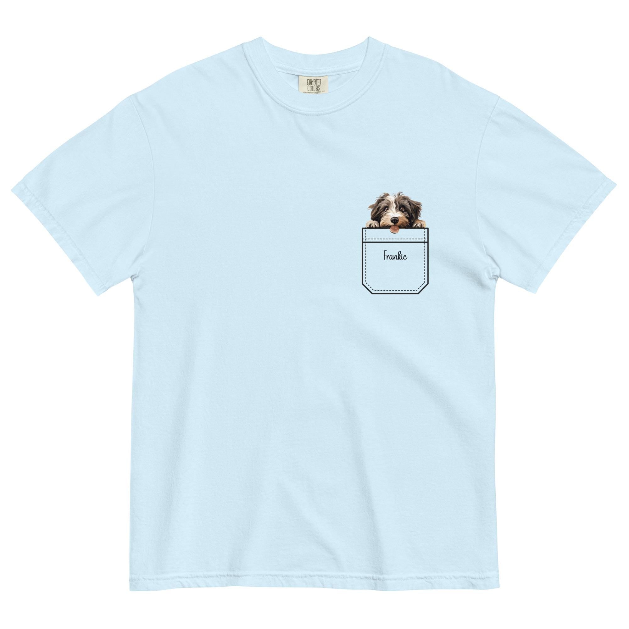Tibetan Terrier Comfort Colors T-shirt faux pocket puppy Unisex garment-dyed heavyweight t-shirt