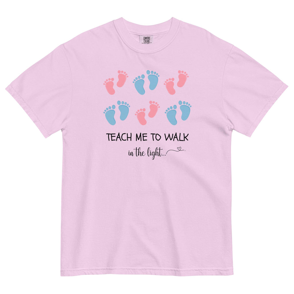 Christian Pregnancy Announcement Shirt, Teach Me To Walk In The Light LDS Mom gift