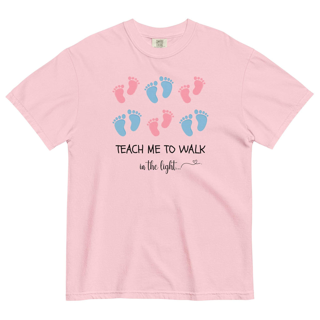 Christian Pregnancy Announcement Shirt, Teach Me To Walk In The Light LDS Mom gift