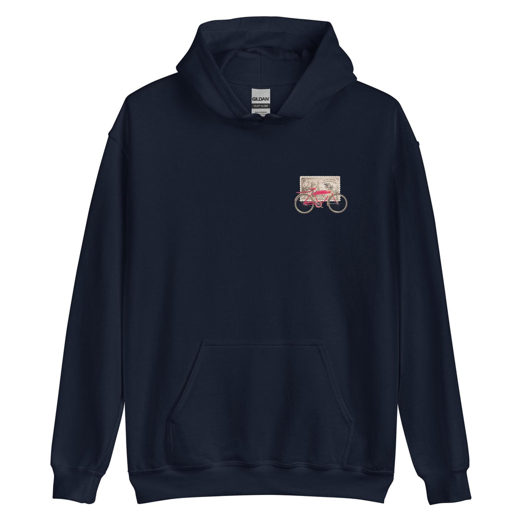 Vintage Boy Scout Bicycle Hoodie, Americana Unisex Sweatshirt