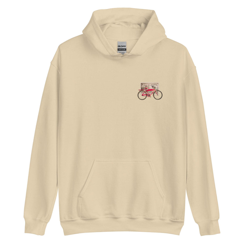Vintage Boy Scout Bicycle Hoodie, Americana Unisex Sweatshirt
