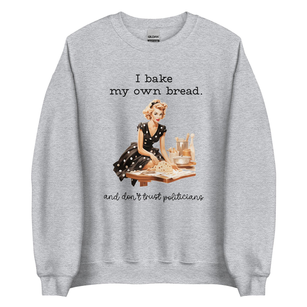 Retro Housewife  Baker sweatshirt 50s housewife baking political humor shirt