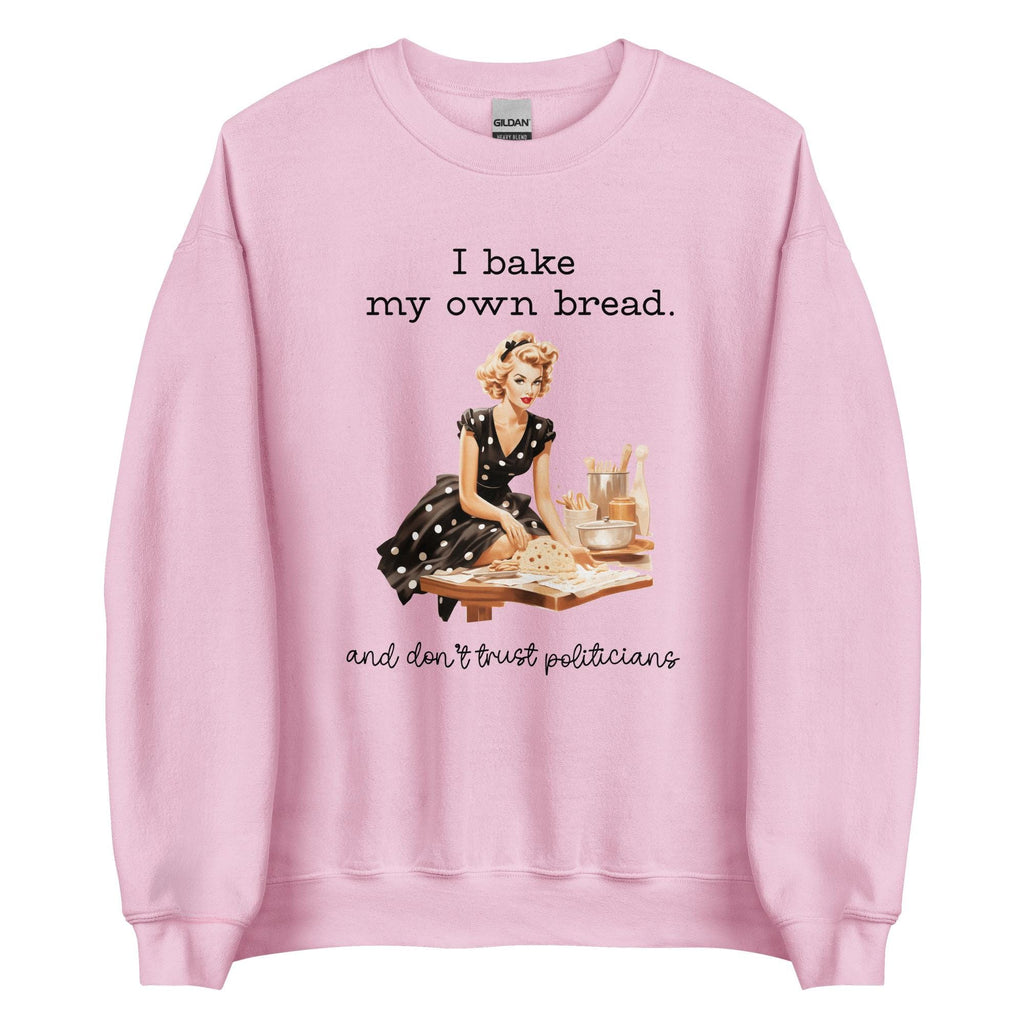Retro Housewife  Baker sweatshirt 50s housewife baking political humor shirt
