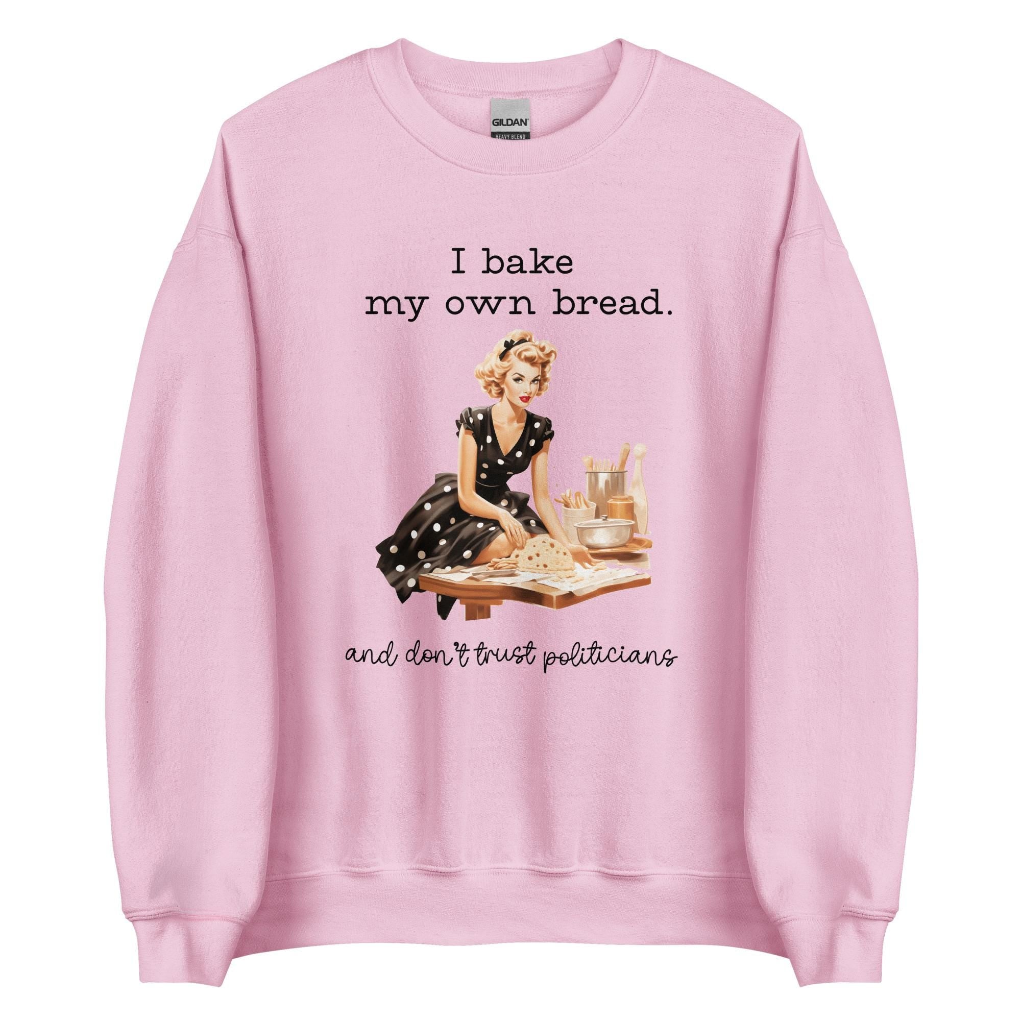 Retro Housewife  Baker sweatshirt 50s housewife baking political humor shirt