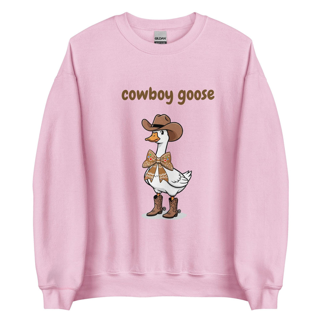 Funny Cowboy Goose Sweatshirt, Western cowboy Graphic Sweater