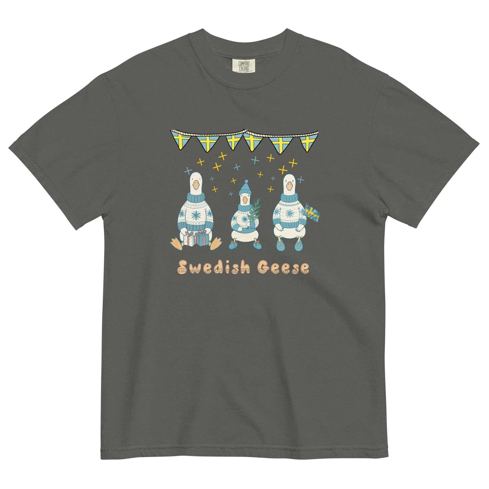 Swedish Geese Comfort Colors T-Shirt, Sweden Lover Gift