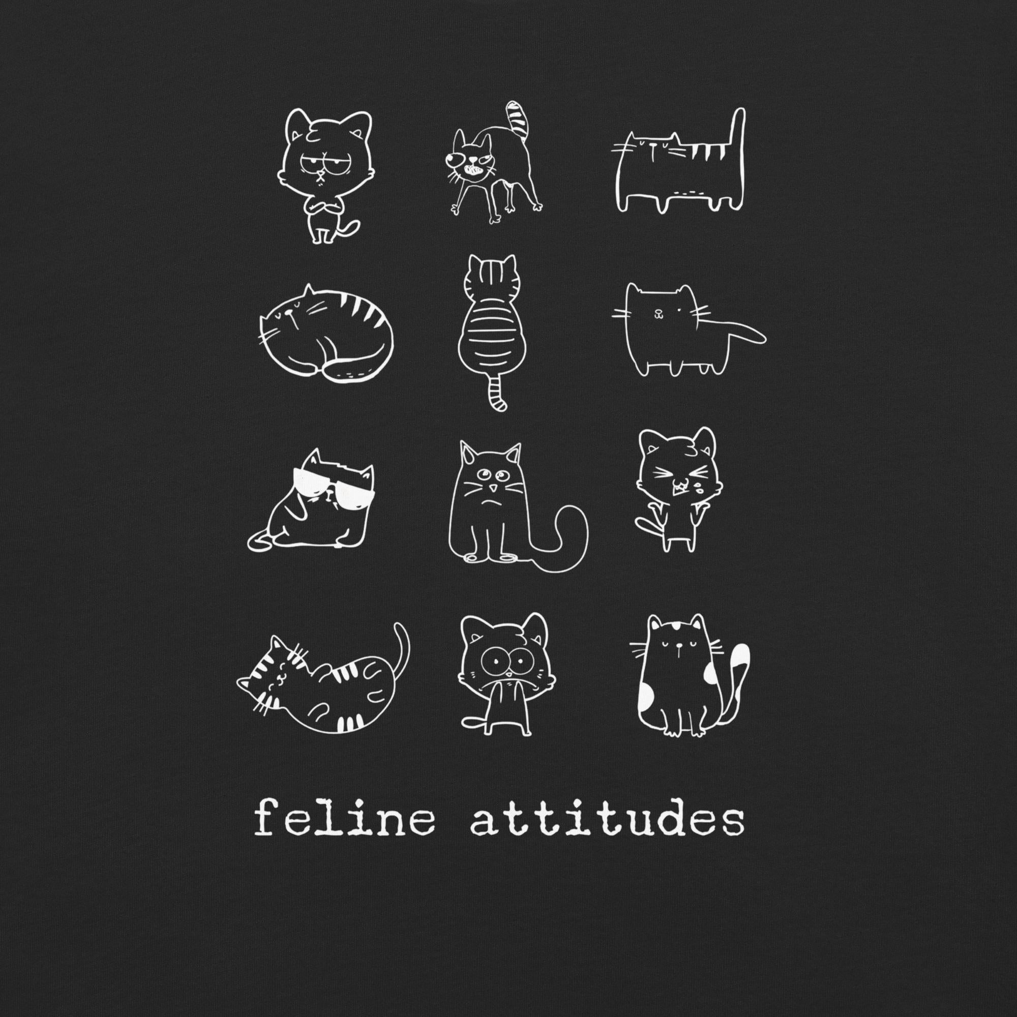 Funny cats shirts Comfort Colors Feline attitudes t-shirt Unisex garment-dyed heavyweight t-shirt