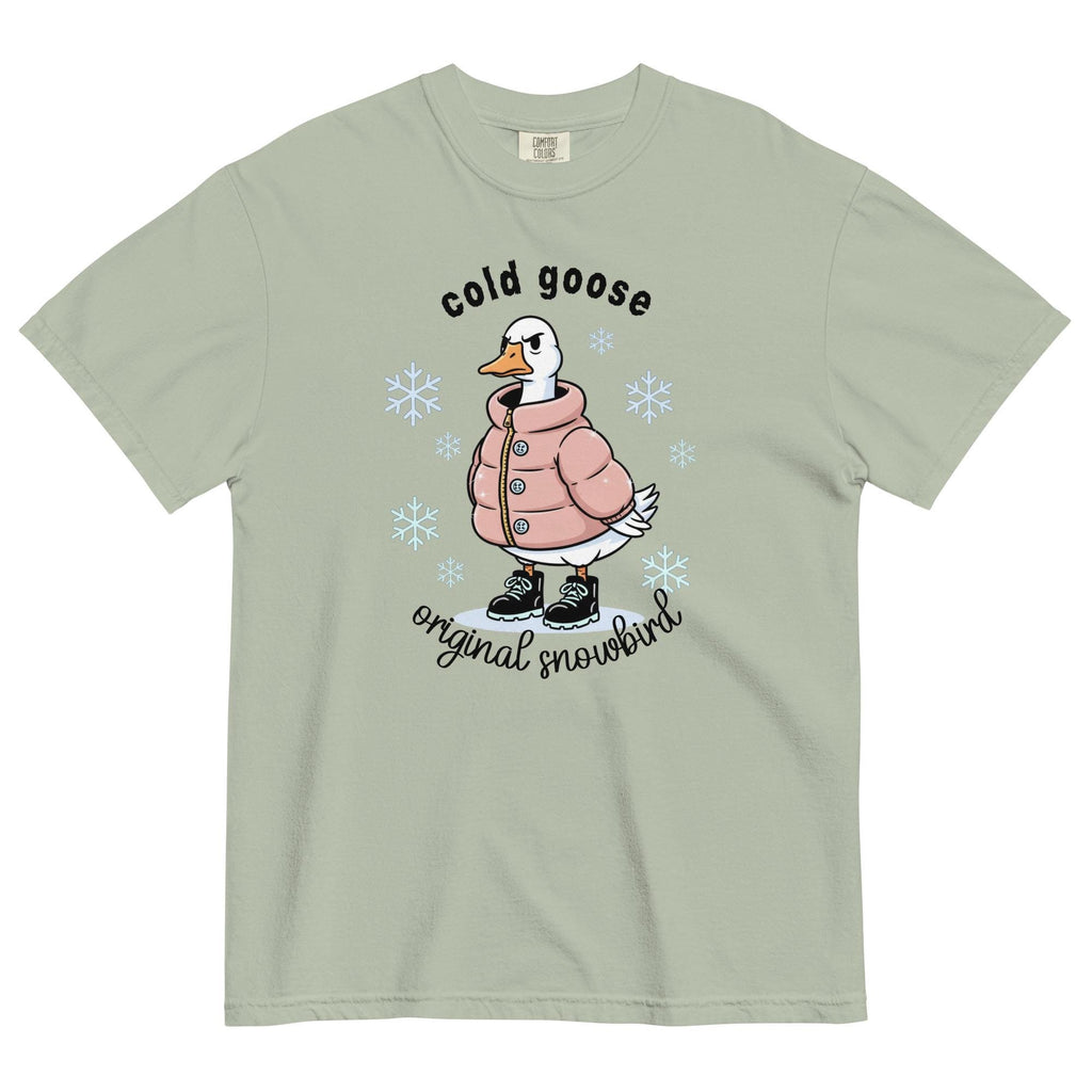 Funny Winter goose shirt Comfort Colors funny goose t-shirt gift for snowbirds Unisex garment-dyed heavyweight t-shirt