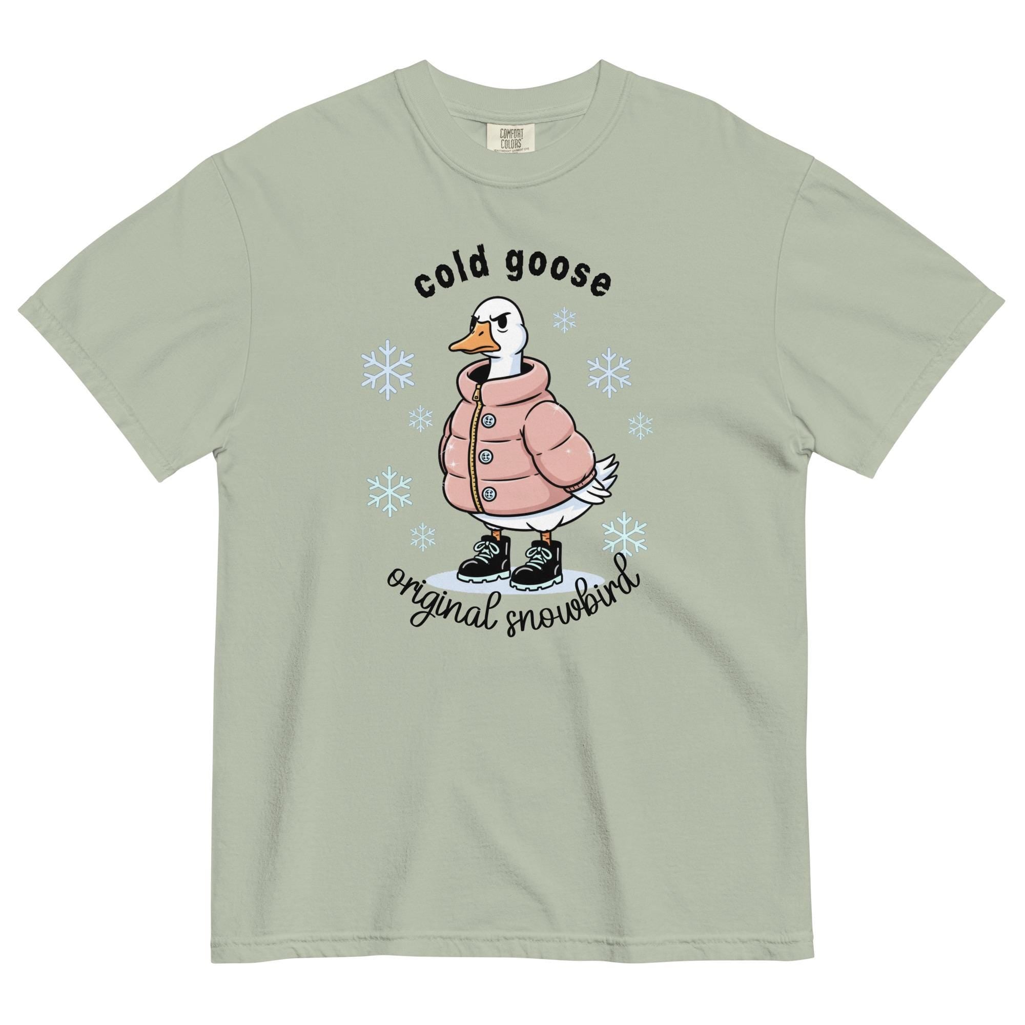 Funny Winter goose shirt Comfort Colors funny goose t-shirt gift for snowbirds Unisex garment-dyed heavyweight t-shirt