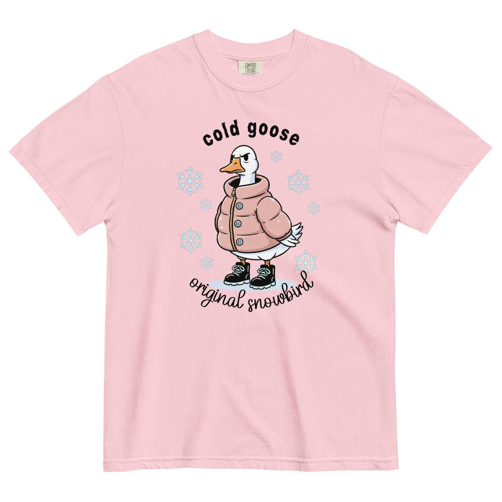 Funny Winter goose shirt Comfort Colors funny goose t-shirt gift for snowbirds Unisex garment-dyed heavyweight t-shirt