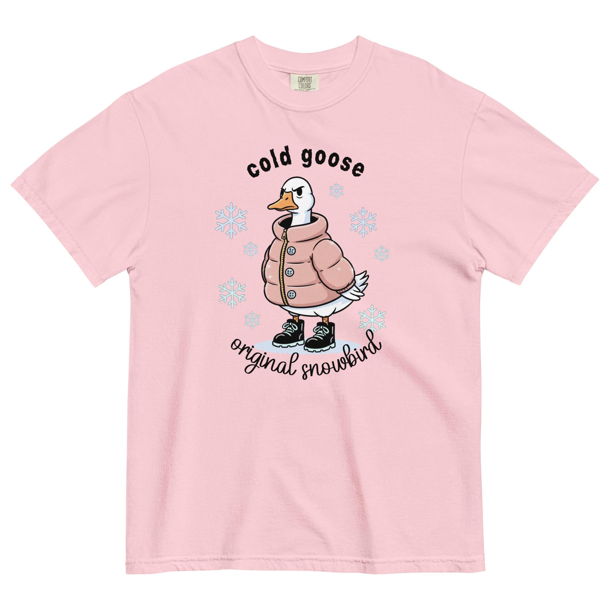 Funny Winter goose shirt Comfort Colors funny goose t-shirt gift for snowbirds Unisex garment-dyed heavyweight t-shirt