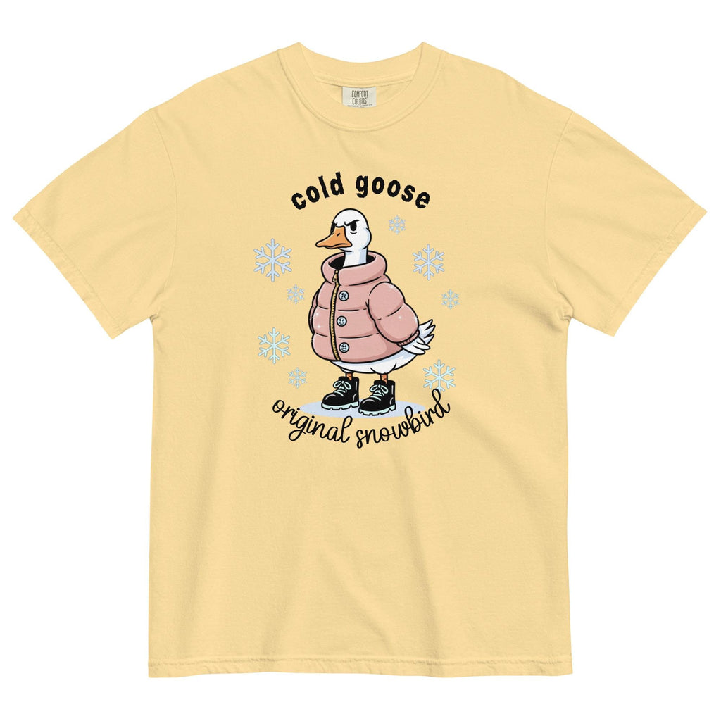 Funny Winter goose shirt Comfort Colors funny goose t-shirt gift for snowbirds Unisex garment-dyed heavyweight t-shirt
