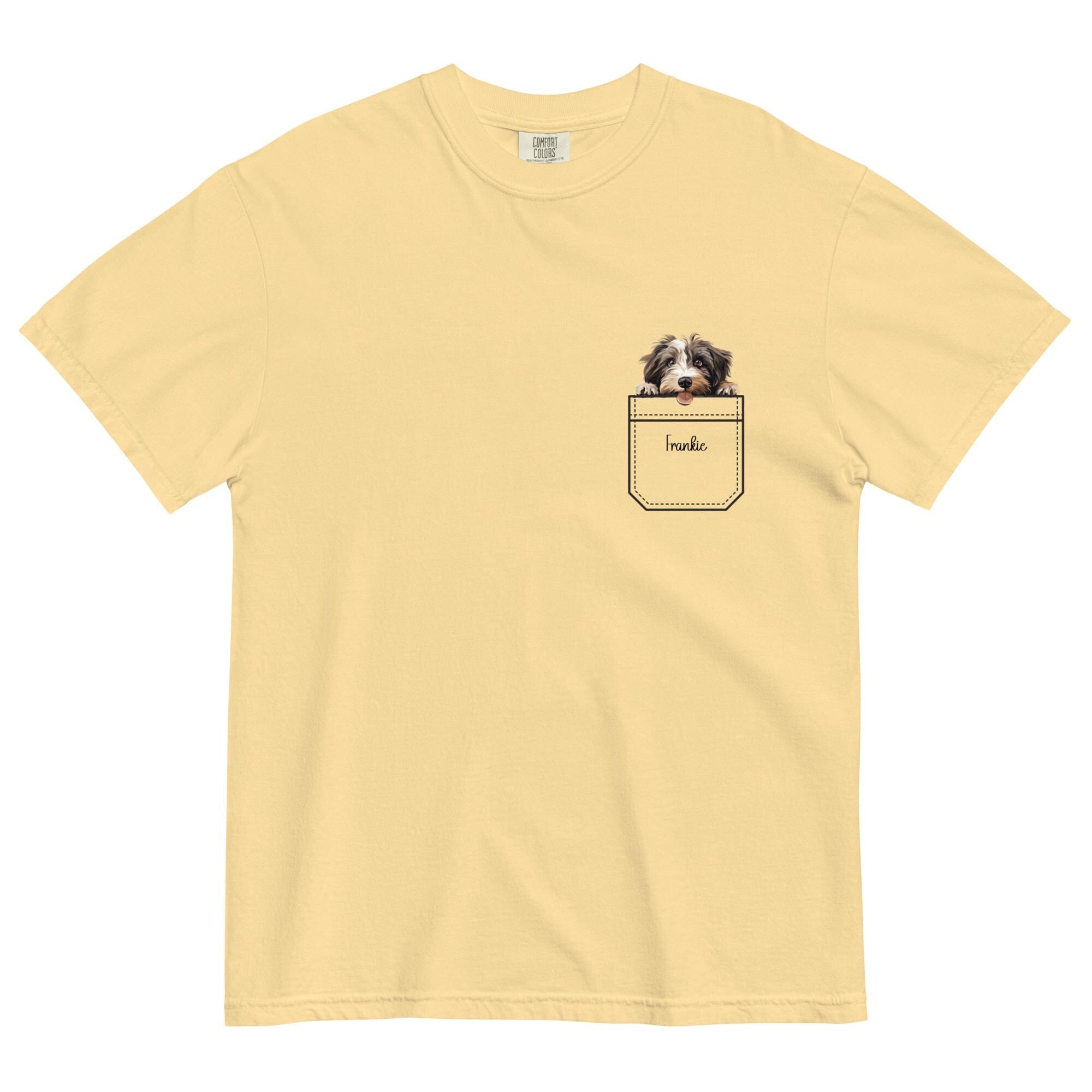 Tibetan Terrier Comfort Colors T-shirt faux pocket puppy Unisex garment-dyed heavyweight t-shirt