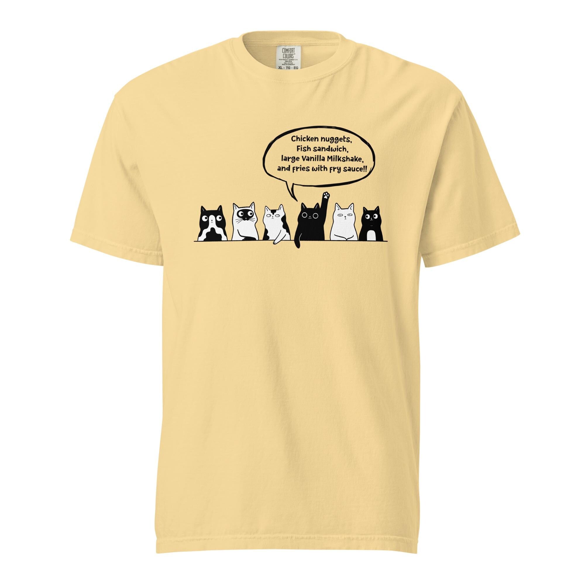 Funny cats Shirt Comfort Colors cats t-shirt Idaho cats at lunch tee