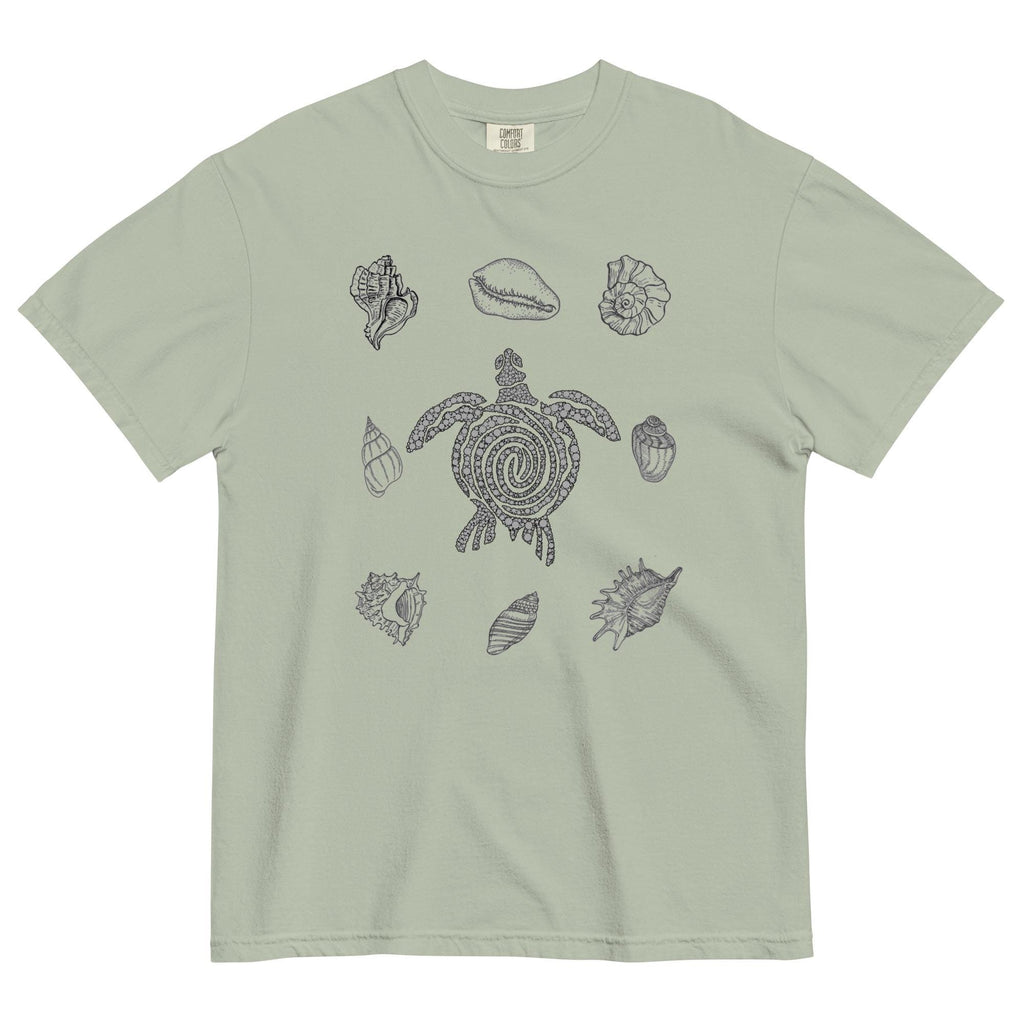 Sea turtle Comfort Colors shirt Sea Shells T-shirt
