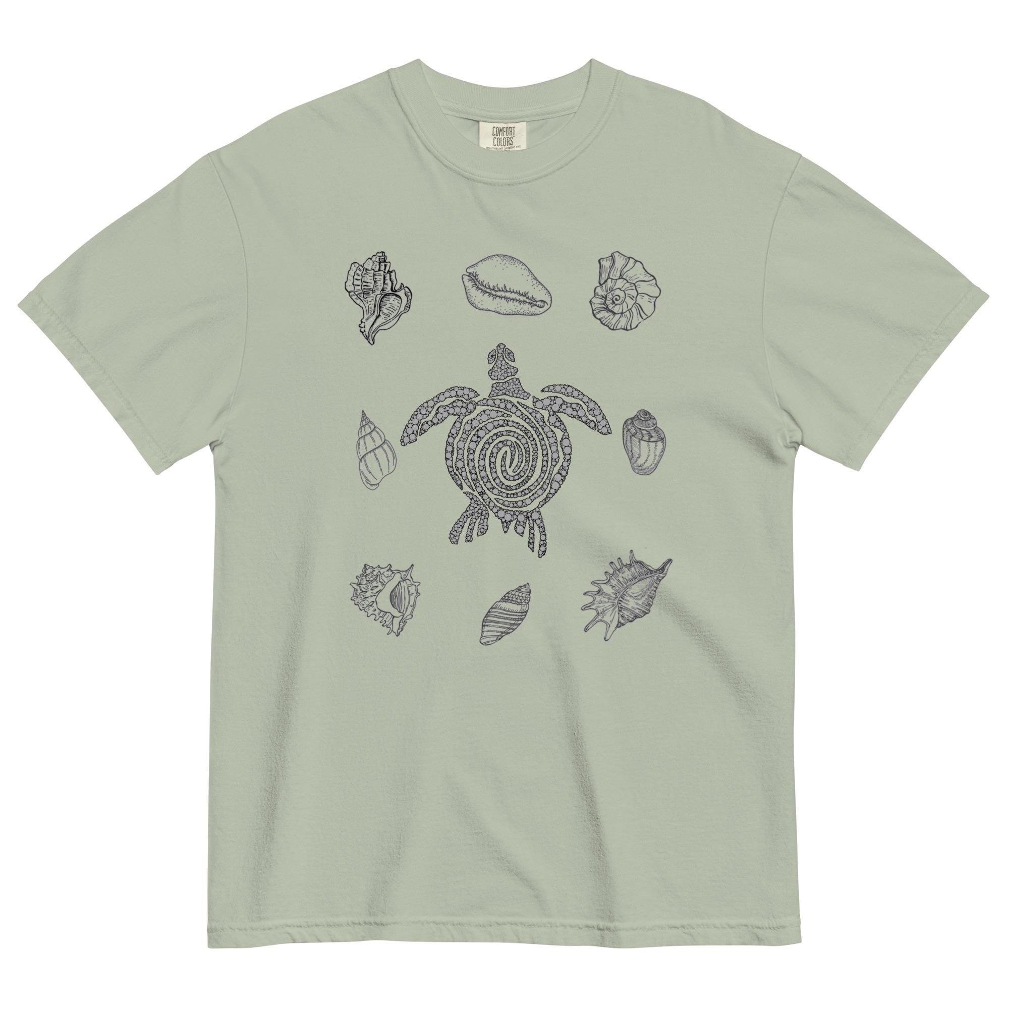 Sea turtle Comfort Colors shirt Sea Shells T-shirt