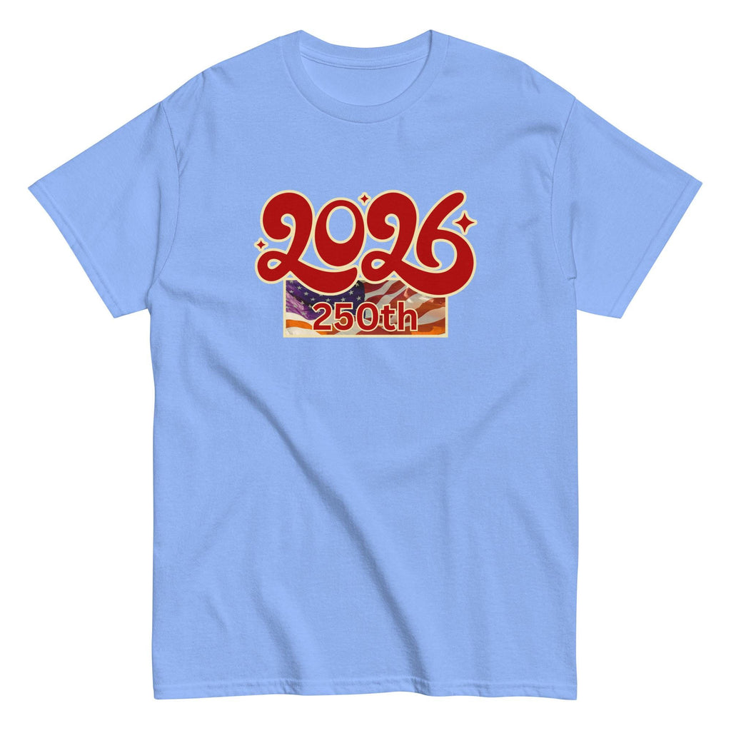 Retro 2026 Shirt 250th Birthday America Celebrate 250 years USA Groovy 2026 Unisex tee