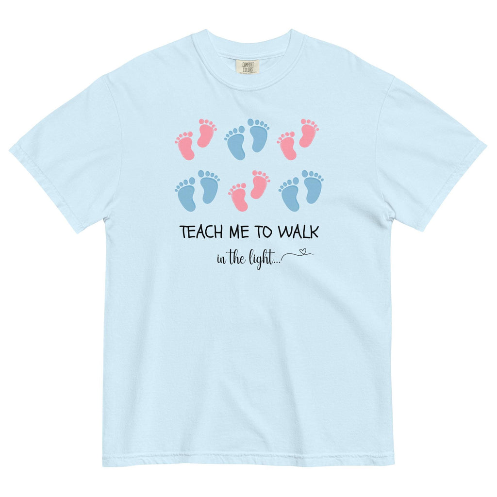 Christian Pregnancy Announcement Shirt, Teach Me To Walk In The Light LDS Mom gift