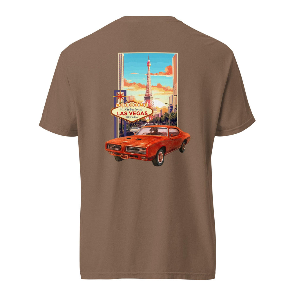 Las Vegas classic car Shirt  Comfort Colors Nevada t-shirt front and back print t-shirt gift for Dad