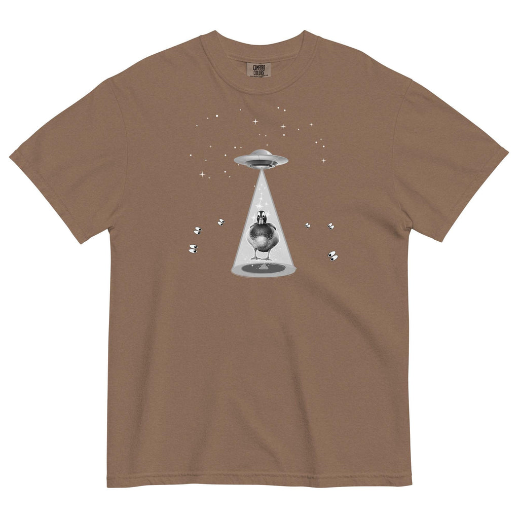 Comfort Colors Duck UFO Shirt Funny mallard duck meets a UFO t-shirt duck