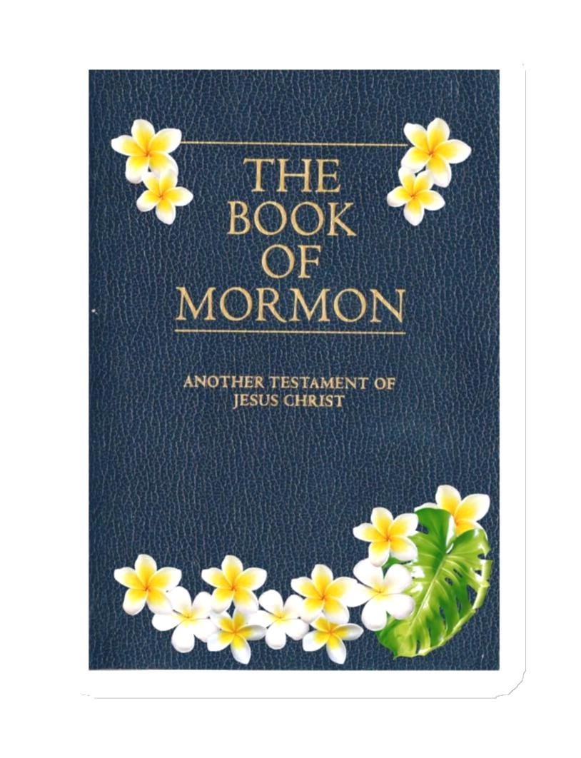 Book of Mormon magnet floral decorated gift for LDS gift for Mormon