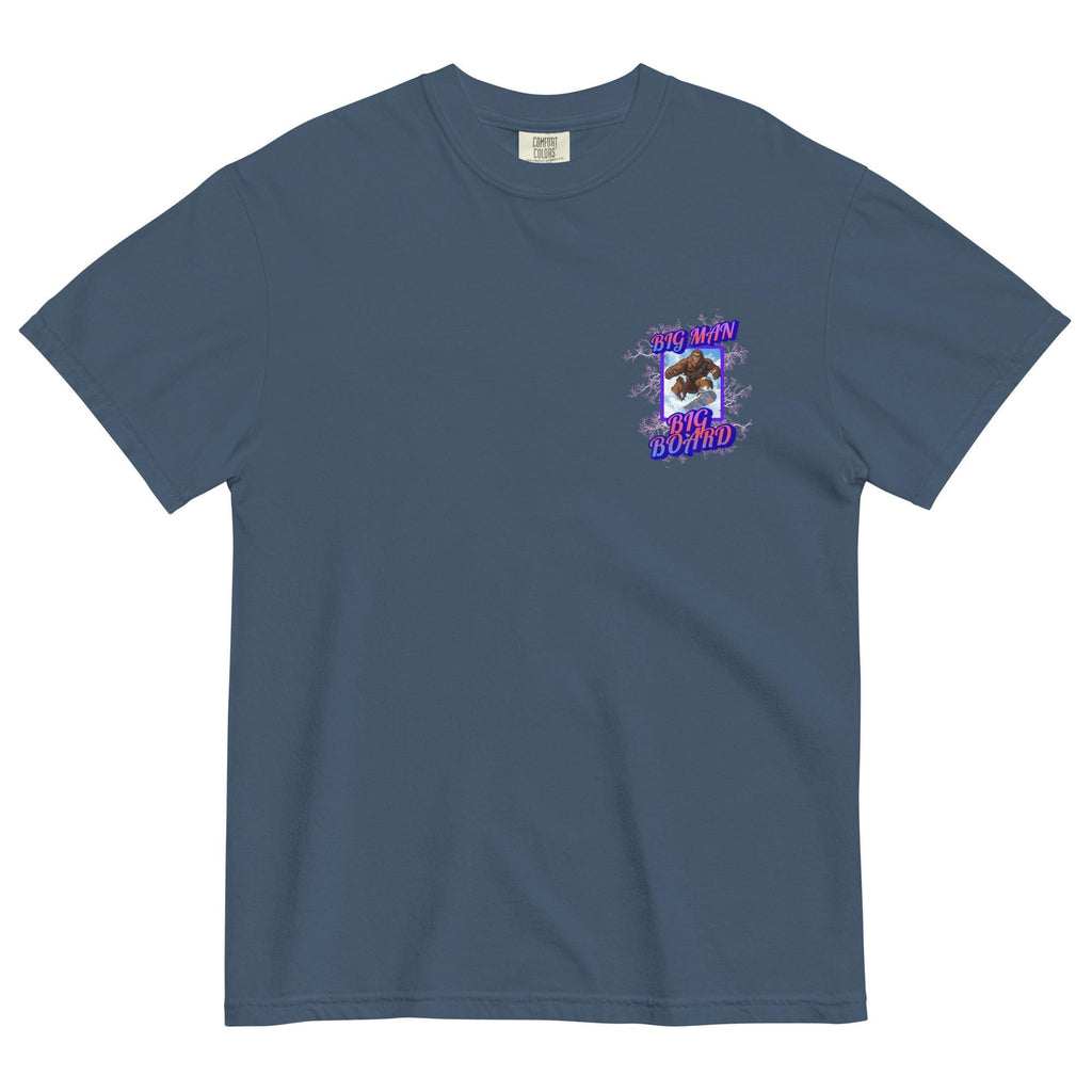 Bigfoot Snowboard Comfort Colors shirt, Bigfoot Big Man t-shirt front and back print Unisex garment-dyed heavyweight t-shirt