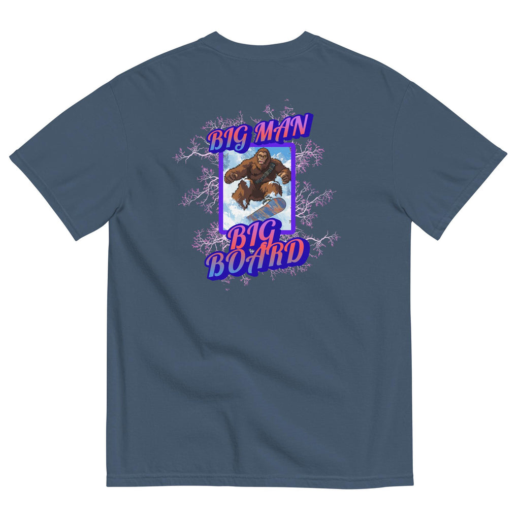 Bigfoot Snowboard Comfort Colors shirt, Bigfoot Big Man t-shirt front and back print Unisex garment-dyed heavyweight t-shirt