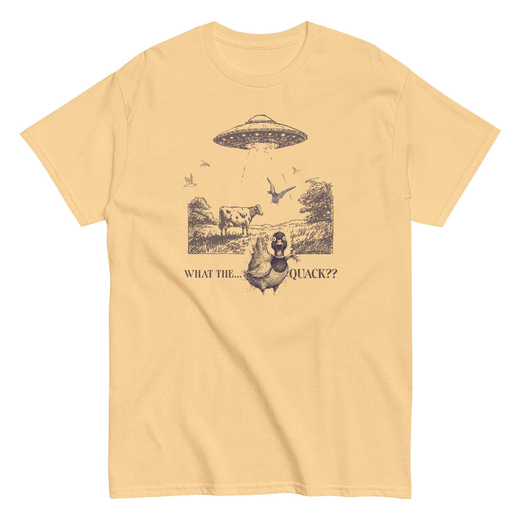 Funny Duck UFO Shirt Mallard duck meets a UFO Unisex classic tee