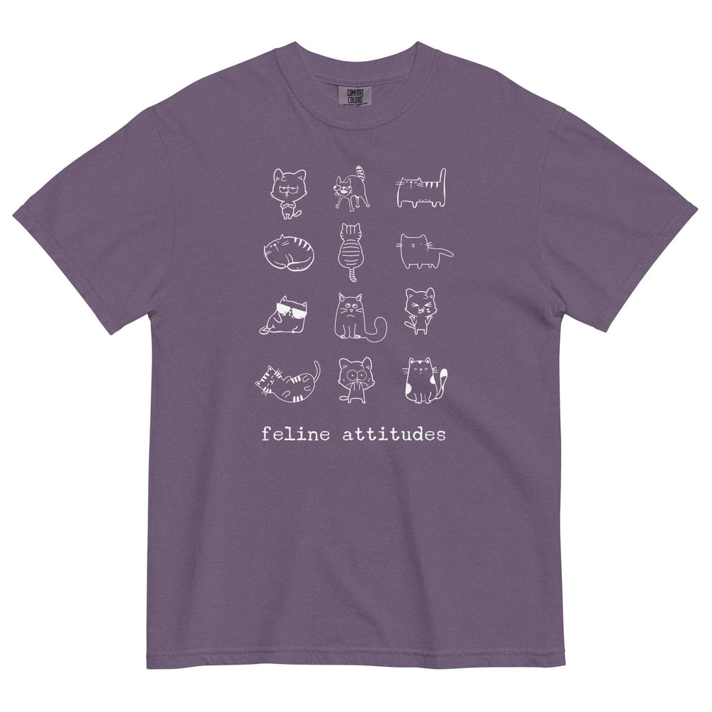 Funny cats shirts Comfort Colors Feline attitudes t-shirt Unisex garment-dyed heavyweight t-shirt