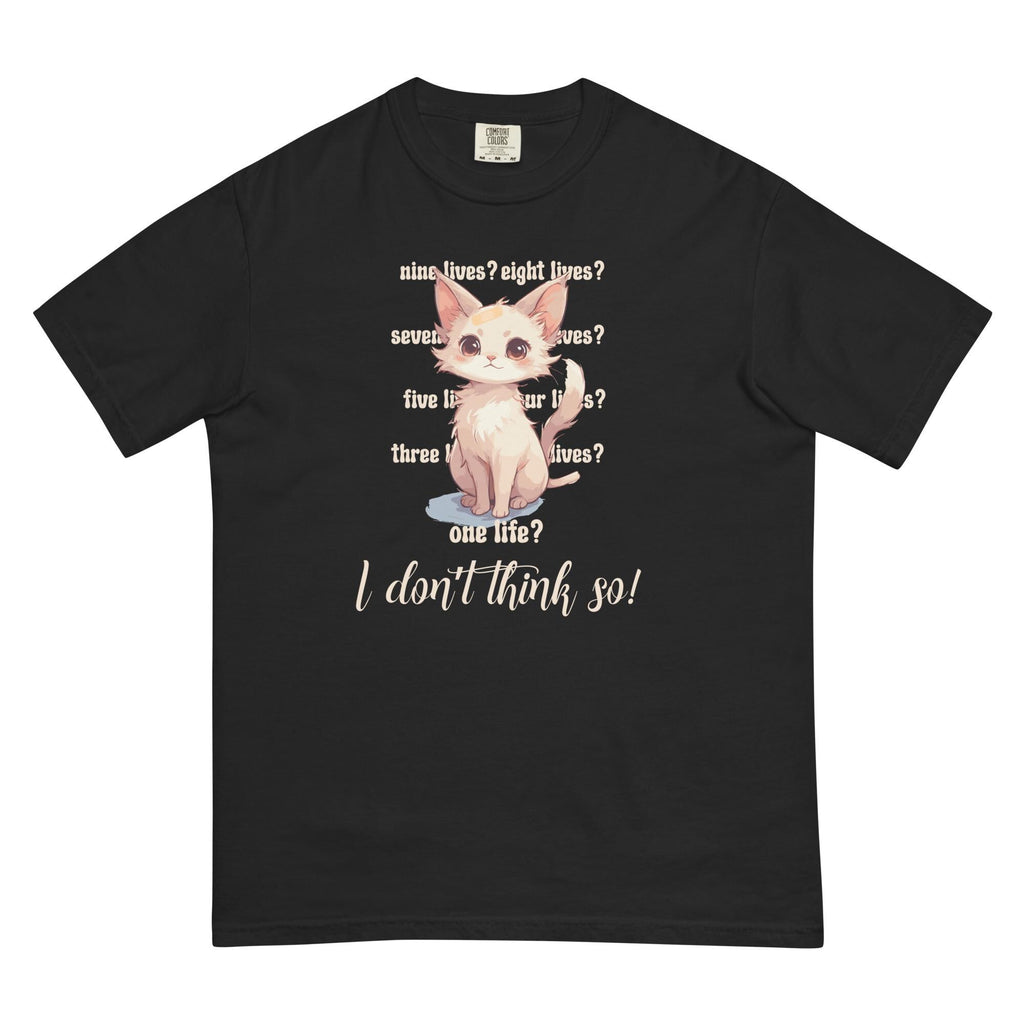 Cute cat Comfort Colors Shirt Cat has nine lives t-shirt cat lover tees Unisex