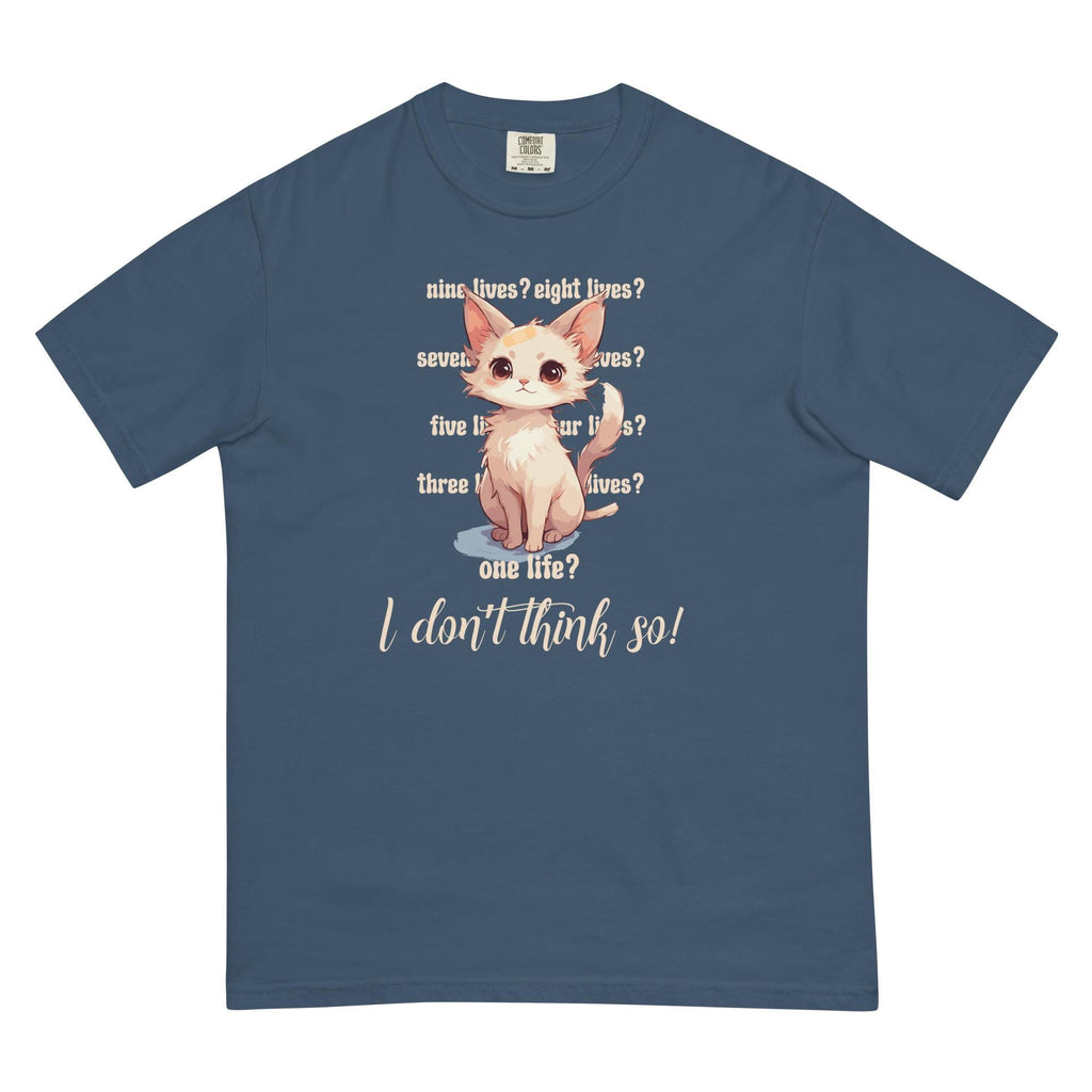 Cute cat Comfort Colors Shirt Cat has nine lives t-shirt cat lover tees Unisex