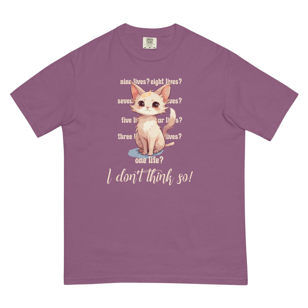 Cute cat Comfort Colors Shirt Cat has nine lives t-shirt cat lover tees Unisex