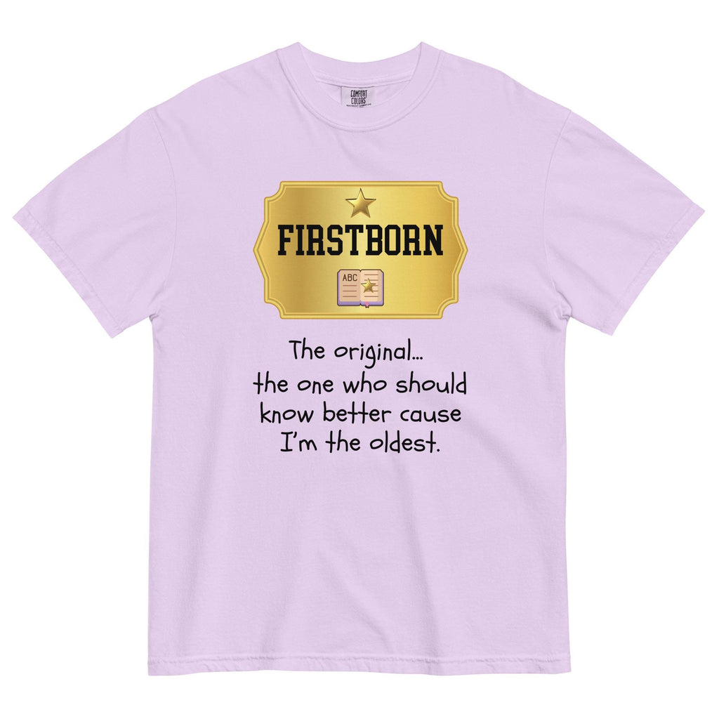 Oldest Child Shirt Comfort Colors funny First Born sibling birth order t-shirt unisex heavyweight t-shirt