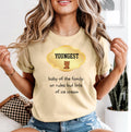 Youngest child shirt Comfort Colors funny sibling family group shirts Baby of family tee
