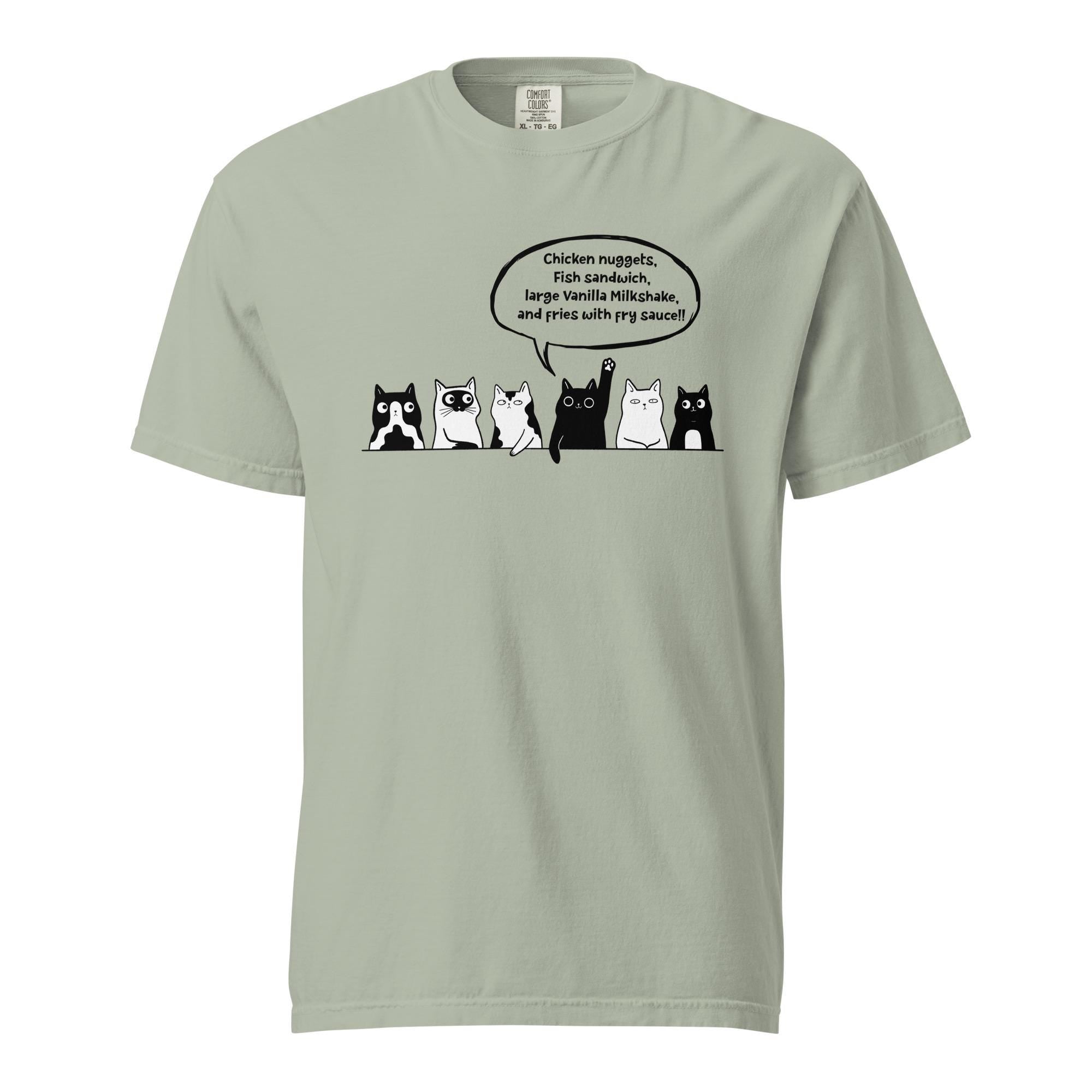 Funny cats Shirt Comfort Colors cats t-shirt Idaho cats at lunch tee