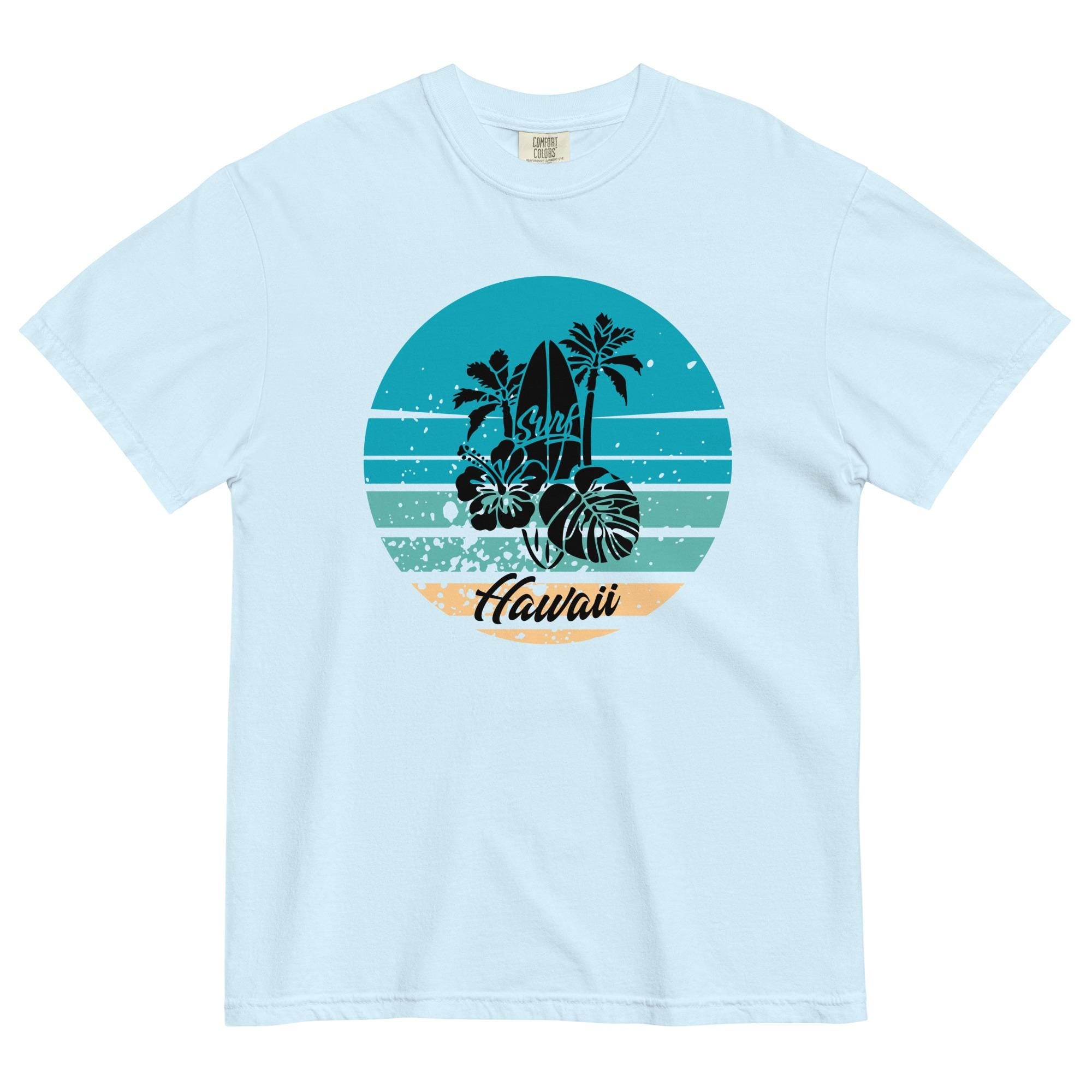 Comfort Colors Hawaii Surf Shirt Retro Hawaii surfing t-shirt Unisex gift for Hawaii lover gift for surfer