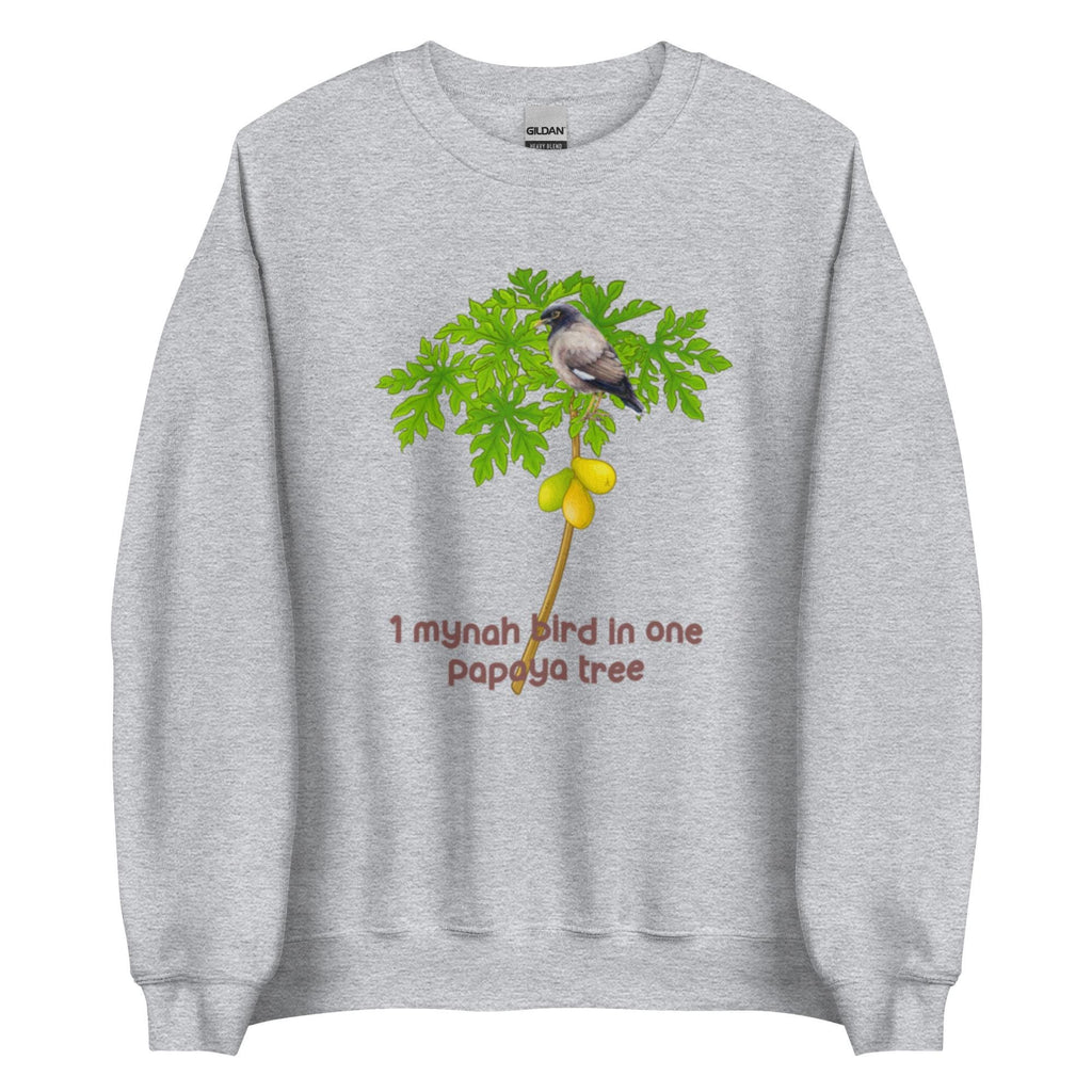 Hawaii 12 Days Christmas Song Sweatshirt Pidgin one Mynah Bird in papaya tree hoodie