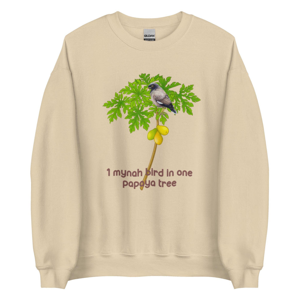 Hawaii 12 Days Christmas Song Sweatshirt Pidgin one Mynah Bird in papaya tree hoodie